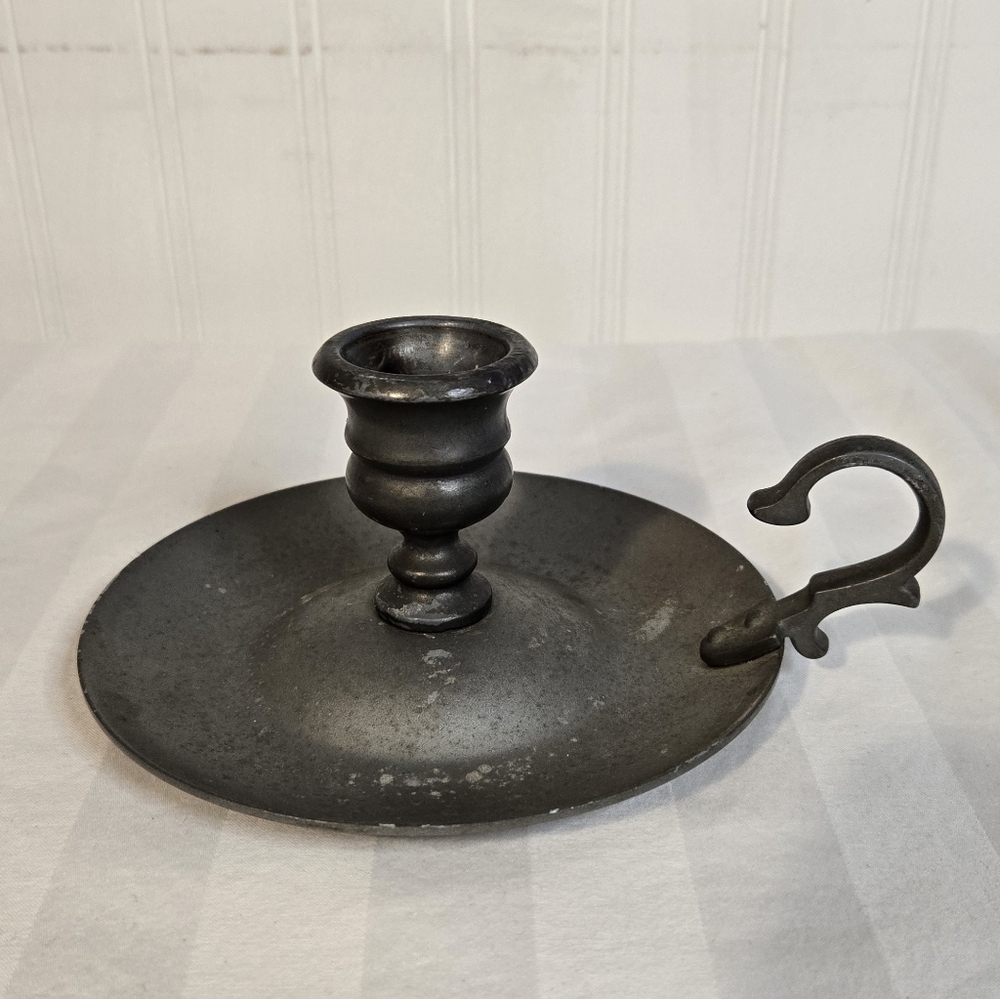 Avon American Heirloom Pewter Candle Stick Holder